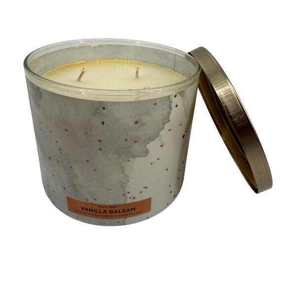 Bath & Body Works 3-Wick Candle Vanilla Balsam 14.5 oz - Picture 1 of 3